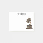 illustratie Platenspeler cartoon Post-it® Notes (Voorkant)