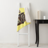 illustratie Platenspeler cartoon Sherpa Deken (In situ)