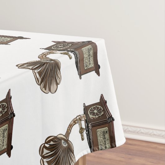 illustratie Platenspeler cartoon Tafelkleed (Voorbeeld)