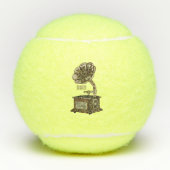 illustratie Platenspeler cartoon Tennisballen (Voorkant)