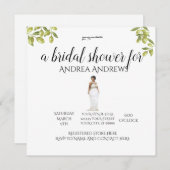 Illustratie plus zwart-witformaat Vrijgezellenfees Kaart (Voorkant / Achterkant)