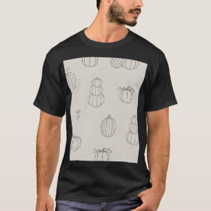 Illustratie pompoen t-shirt