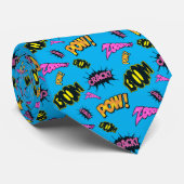 Illustratie pop Art Comic Cartoon Stropdas (Opgerold)