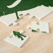 Illustratie pop Art Elephant Retro Legpuzzel (Zijkant)