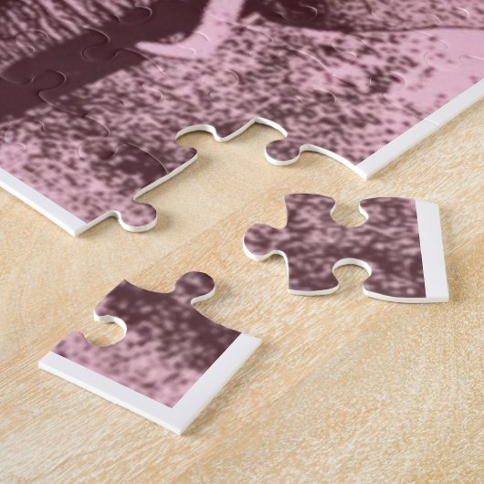 Illustratie pop Art Elephant Retro Legpuzzel (Zijkant)