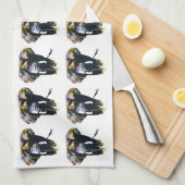 Illustratie pop Art Elephant Retro Theedoek (Quarter Fold)