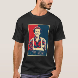 Illustratie Pop Art I Love Monty Don TV Presenter T-shirt