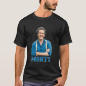 Illustratie Pop Art Monty Don TV Presenter Garden T-shirt (Voorkant)