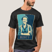 Illustratie Pop Art Monty Don TV Presenter Garden T-shirt (Voorkant)