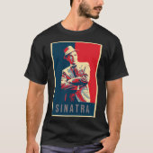 Illustratie Pop Art Sinatra   T-shirt (Voorkant)
