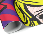 Illustratie pop Kaart, kunst, komiek, pop, ret Cadeaupapier (Rol Hoek)