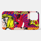 Illustratie pop Kaart, kunst, komiek, pop, ret Case-Mate iPhone Case (Achterkant (horizontaal))