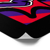 Illustratie pop Kaart, kunst, komiek, pop, ret Poster (Hoek)