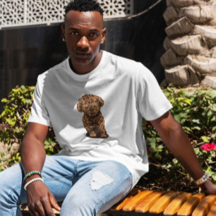 Illustratie porseleinen t-shirt