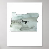 Illustratie Poster oregon (Voorkant)