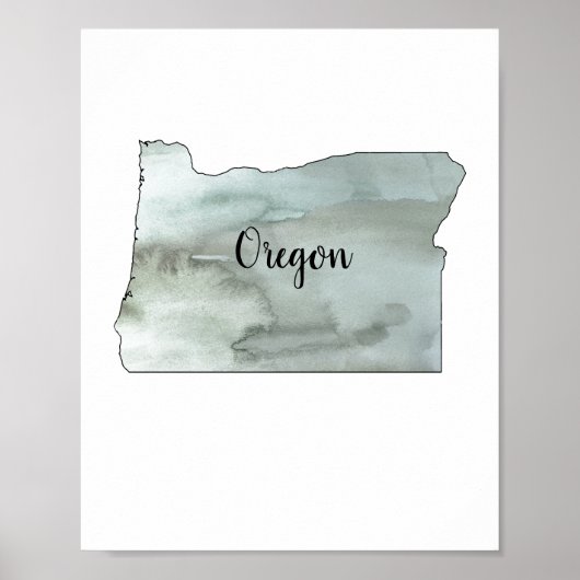 Illustratie Poster oregon (Voorkant)