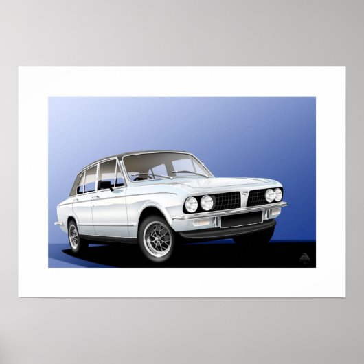 Illustratie Poster Triumph Dolomite Sprint (Voorkant)