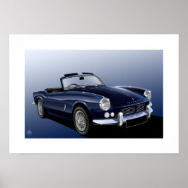 Illustratie Poster Triumph Spitfire