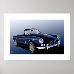 Illustratie Poster Triumph Spitfire