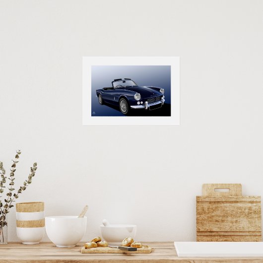 Illustratie Poster Triumph Spitfire (Keuken)