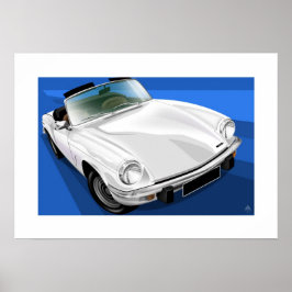 Illustratie Poster Triumph Spitfire