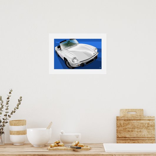 Illustratie Poster Triumph Spitfire (Keuken)