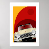 Illustratie Poster Triumph TR4A (Voorkant)