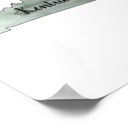 Illustratie Poster van de Staat Kentucky (Hoek)