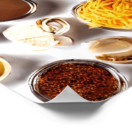 Illustratie Poster van voedselcondities (Hoek)