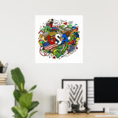 Illustratie Poster VS (Thuiskantoor)