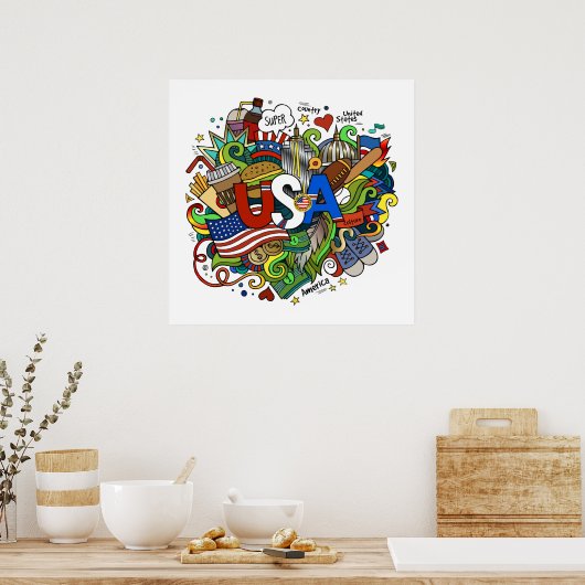 Illustratie Poster VS (Keuken)