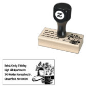 Illustratie postvak Terug Adres Poststempel Rubberstempel (Gestempeld)