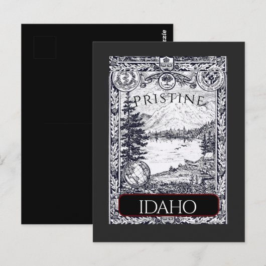  illustratie Pristine Idaho Briefkaart (Voorkant / Achterkant)
