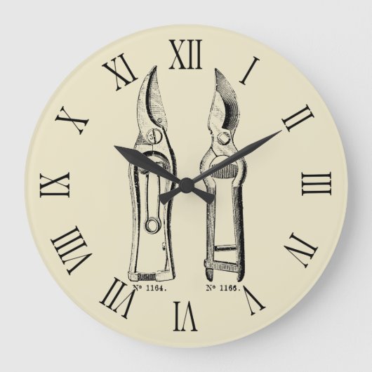 Illustratie Pruners Roman numerieke klok (Voorkant)