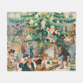  illustratie Puck's Christmas Tree, 1902 Fleece Deken (Voorkant (Horizontaal))