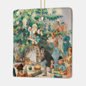 illustratie Puck's Christmas Tree, 1902 Keramisch Ornament (Links)