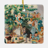illustratie Puck's Christmas Tree, 1902 Keramisch Ornament (Voorkant)