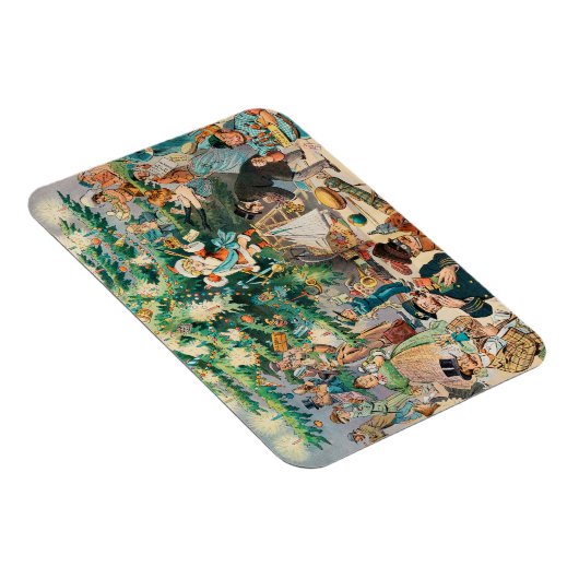  illustratie Puck's Christmas Tree, 1902 Magneet (Rechterzijde)