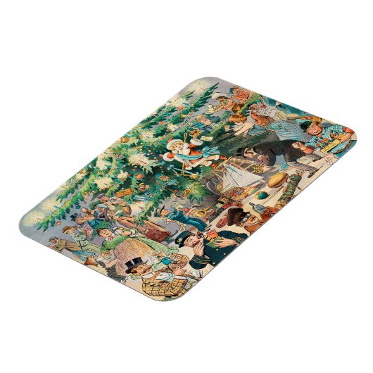  illustratie Puck's Christmas Tree, 1902 Magneet (Linkerzijde)