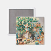  illustratie Puck's Christmas Tree, 1902 Magneet (Voorkant / Achterkant)