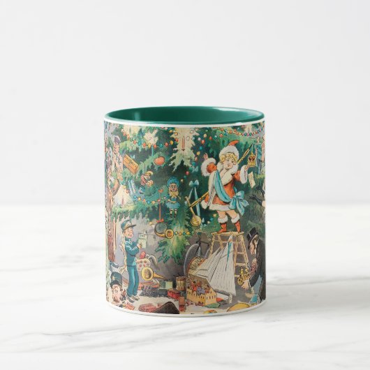  illustratie Puck's Christmas Tree, 1902 Mok (Midden)