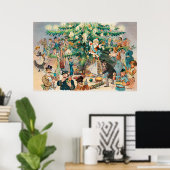  illustratie Puck's Christmas Tree, 1902 Poster (Thuiskantoor)