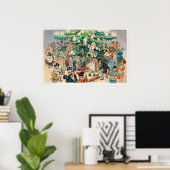  illustratie Puck's Christmas Tree, 1902 Poster (Thuiskantoor)