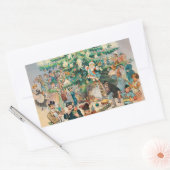  illustratie Puck's Christmas Tree, 1902 Rechthoekige Sticker (Envelop)