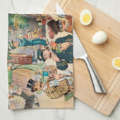  illustratie Puck's Christmas Tree, 1902 Theedoek (Quarter Fold)