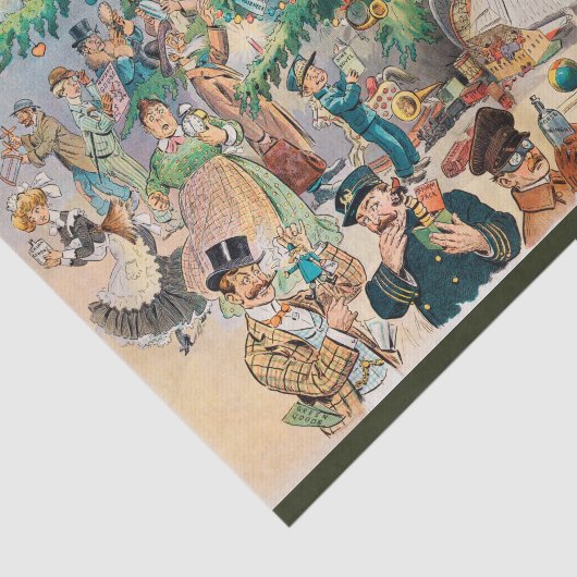  illustratie Puck's Christmas Tree, 1902 Tissuepapier (Detail)