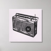 illustratie Radio Monogram Canvas (Voorkant)