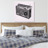 illustratie Radio Monogram Canvas (Insitu (Slaapkamer))