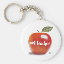Illustratie Red Apple nr. 1 leraar Sleutelhanger