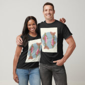 Illustratie regenboogforelvis t-shirt (Unisex)